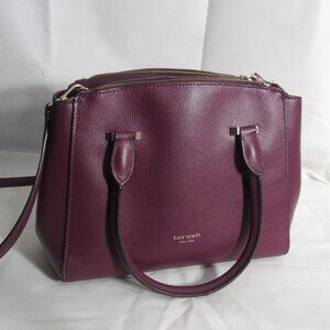 KATE SPADE DEEP WINE RED SHOULDER CROSS-BODY BAG LOTS OF POCKETS